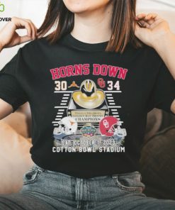 Texas x Oklahoma horns down cotton bowl stadium champions hoodie, sweater, longsleeve, shirt v-neck, t-shirt