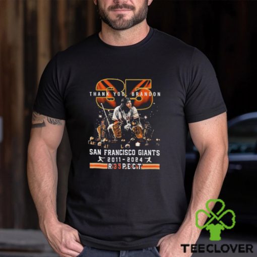 Thank You, Brandon San Francisco Giants Brandon Crawford 2011 2024 Re35pect Shirt