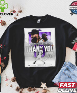 Thank You Charlie Blackmon 14 Years Forever A Rookie Signature Shirt