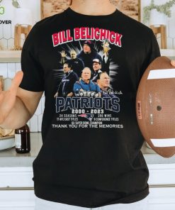 Thank You Coach Bill Belichick 2000 2023 Career Highlights And Awards Signatures Shirt