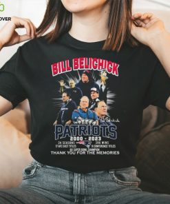 Thank You Coach Bill Belichick 2000 2023 Career Highlights And Awards Signatures Shirt