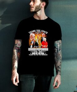 Thank You Coach Gregg Popovich 1949 2025 Thank You For The Memories signature shirt