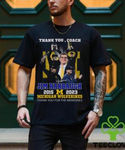 Thank You Coach Jim Harbaugh 2015 – 2023 Michigan Wolverines Thank You For The Memories T Shirt