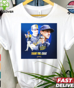 Thank You, Craig Counsell Milwaukee Brewers MLB Player Poster t shirt