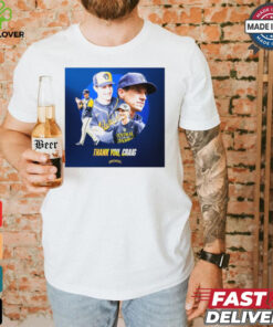 Thank You, Craig Counsell Milwaukee Brewers MLB Player Poster t shirt 2 Thank You, Craig Counsell Milwaukee Brewers MLB Player Poster t shirt