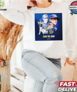 Thank You, Craig Counsell Milwaukee Brewers MLB Player Poster t shirt 3 Thank You, Craig Counsell Milwaukee Brewers MLB Player Poster t shirt
