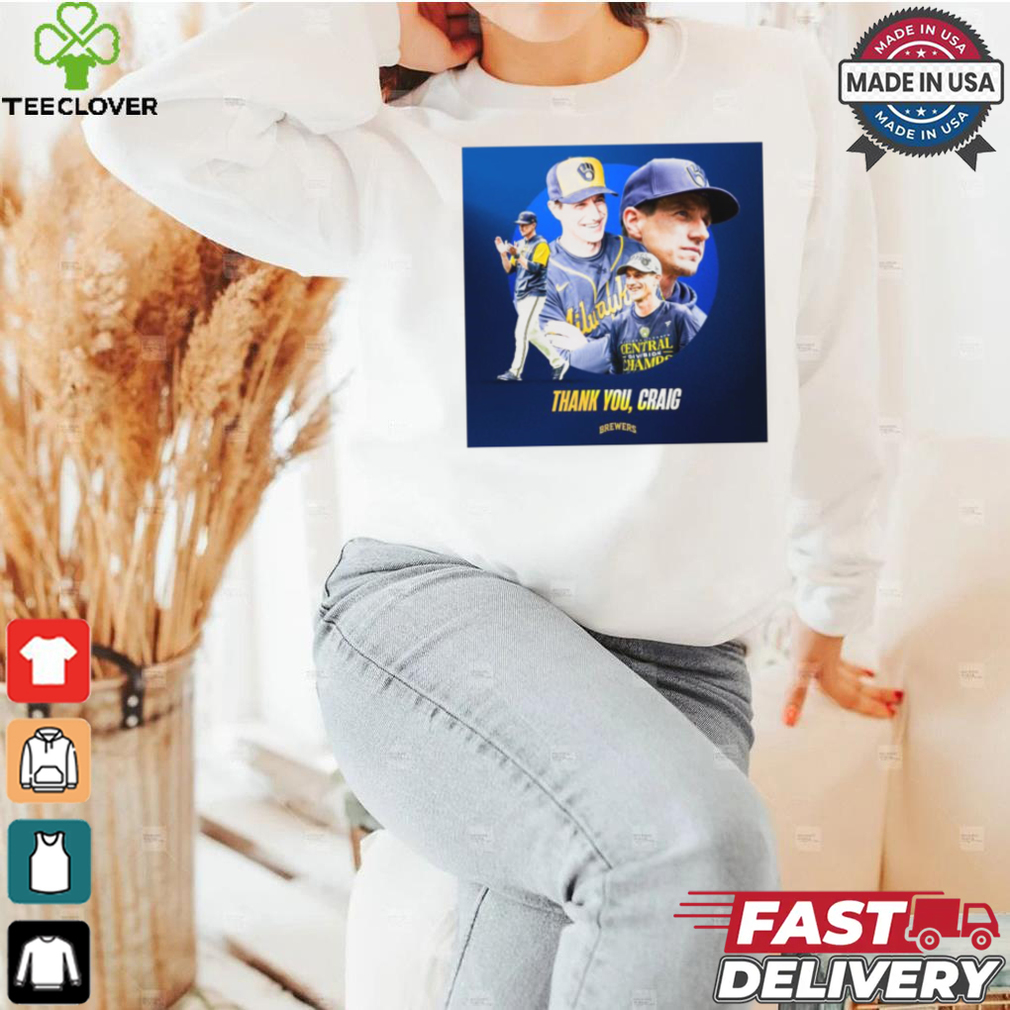 Thank You, Craig Counsell Milwaukee Brewers MLB Player Poster t shirt Thank You, Craig Counsell Milwaukee Brewers MLB Player Poster t shirt