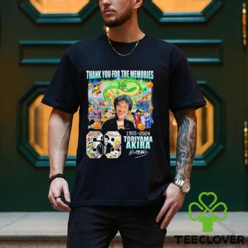 Thank You For The Memories 68 Years Of Dragon Ball Z 1955 2024 Akira Toriyama Signature Shirt