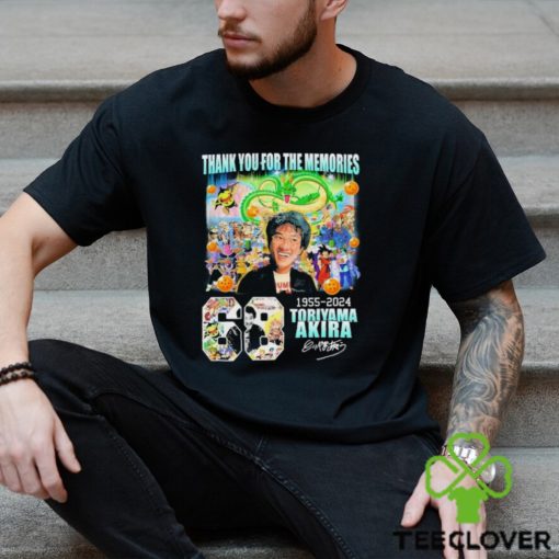 Thank You For The Memories 68 Years Of Dragon Ball Z 1955 2024 Akira Toriyama Signature Shirt