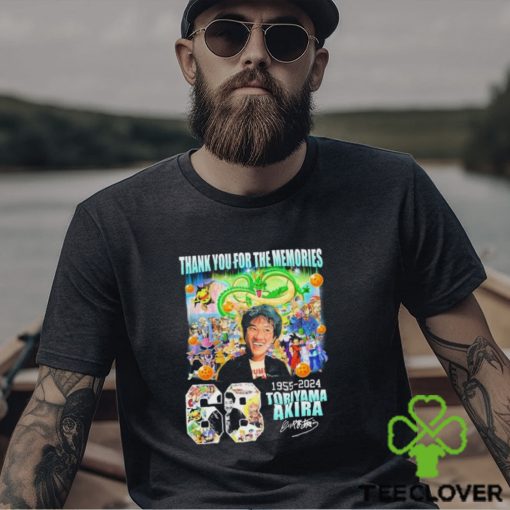 Thank You For The Memories 68 Years Of Dragon Ball Z 1955 2024 Akira Toriyama Signature Shirt