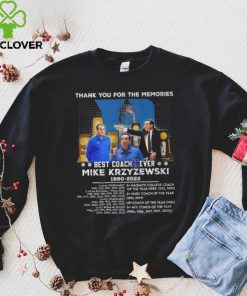 Thank You For The Memories Best Coach Ever Mike Krzyzewski 1980 – 2022 T Shirt