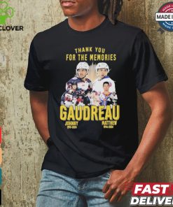 Thank You For The Memories Gaudreau Johnny Gaudreau Matthew 2024 T Shirt