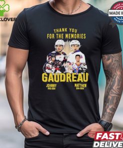 Thank You For The Memories Johnny Gaudreau And Matthew Gaudreau Shirt