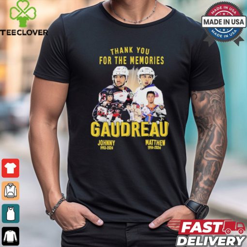 Thank You For The Memories Johnny Gaudreau And Matthew Gaudreau Shirt