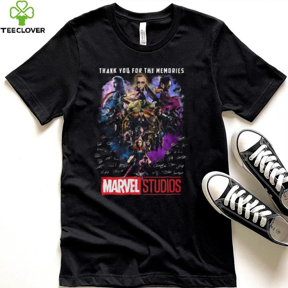 Thank You For The Memories Marvel Studios Signature T Shirt Thank You For The Memories Marvel Studios Signature T Shirt