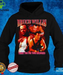 Thank You For Your Memories Bruce Willis Retiring Signature Shirt