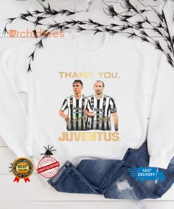 Thank You Paulo Dybala And Giorgio Chiellini Juventus Signatures Shirt