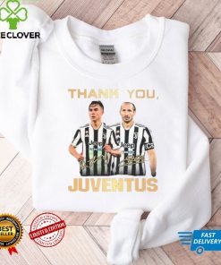 Thank You Paulo Dybala And Giorgio Chiellini Juventus Signatures Shirt