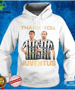 Thank You Paulo Dybala And Giorgio Chiellini Juventus Signatures Shirt