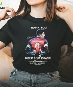 Thank You Robert Lewandowski Bayern Munich 2014 2022 Signature Graphic T Shirt