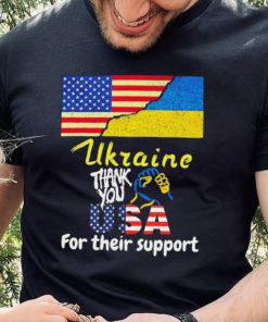 Thank You USA For Their Support I Stand With Ukraine Ukraine Flag Shirt