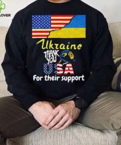 Thank You USA For Their Support I Stand With Ukraine Ukraine Flag Shirt