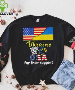 Thank You USA For Their Support I Stand With Ukraine Ukraine Flag Shirt