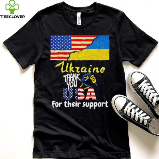 Thank You USA For Their Support I Stand With Ukraine Ukraine Flag Shirt