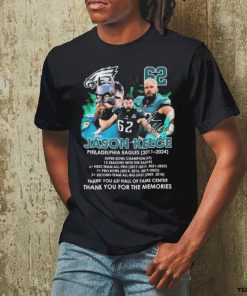 Thank you 62 Jason Kelce Philadelphia Eagles 2011 2024 Thank You For The Memories Signature Shirt