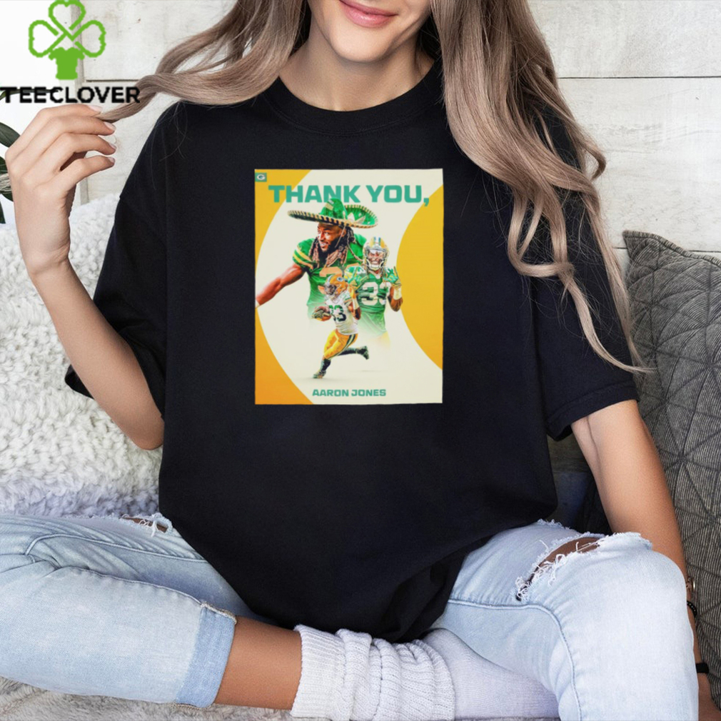 Thank you Aaron Jones Green Bay Packers Fans poster shirt Thank you Aaron Jones Green Bay Packers Fans poster shirt