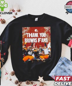Thank you Cleveland Browns Fans shirt 1 Thank you Cleveland Browns Fans shirt