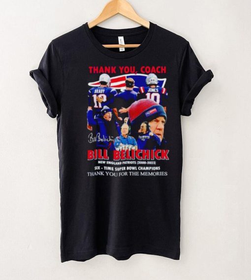 Thank you Coach Bill Belichick New England Patriots 2000 2023 thank you for the memories hoodie, sweater, longsleeve, shirt v-neck, t-shirt