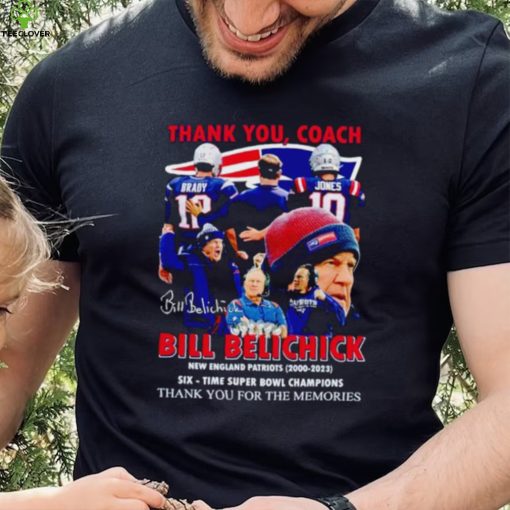 Thank you Coach Bill Belichick New England Patriots 2000 2023 thank you for the memories hoodie, sweater, longsleeve, shirt v-neck, t-shirt