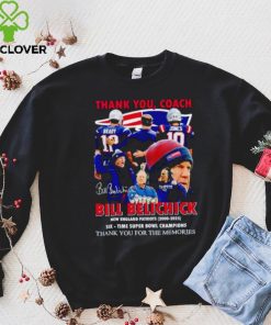 Thank you Coach Bill Belichick New England Patriots 2000 2023 thank you for the memories hoodie, sweater, longsleeve, shirt v-neck, t-shirt