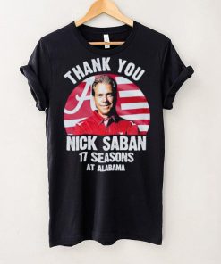 Thank you Nick Saban 17 seasons at Alabama hoodie, sweater, longsleeve, shirt v-neck, t-shirt