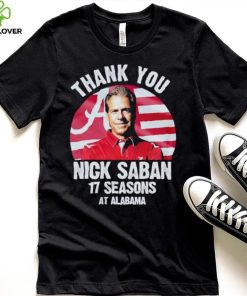 Thank you Nick Saban 17 seasons at Alabama hoodie, sweater, longsleeve, shirt v-neck, t-shirt