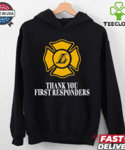 Thank you first responders Los Angeles Lakers basketball shirt