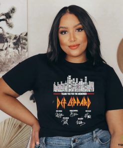 Thank you for the memories def leppard signature shirt
