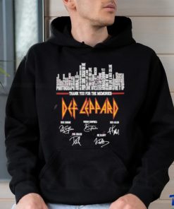Thank you for the memories def leppard signature shirt