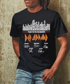 Thank you for the memories def leppard signature shirt