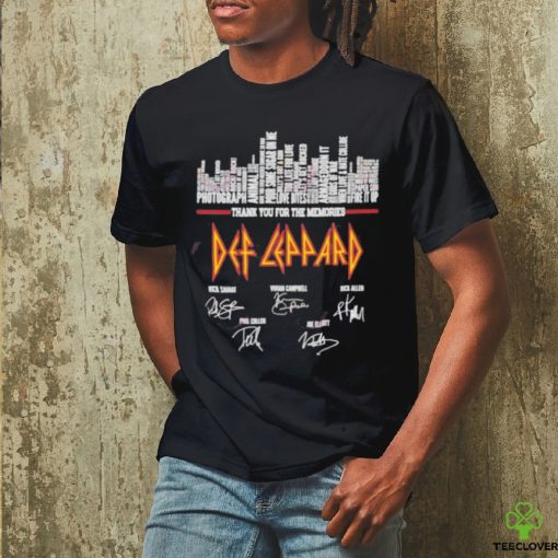 Thank you for the memories def leppard signature shirt