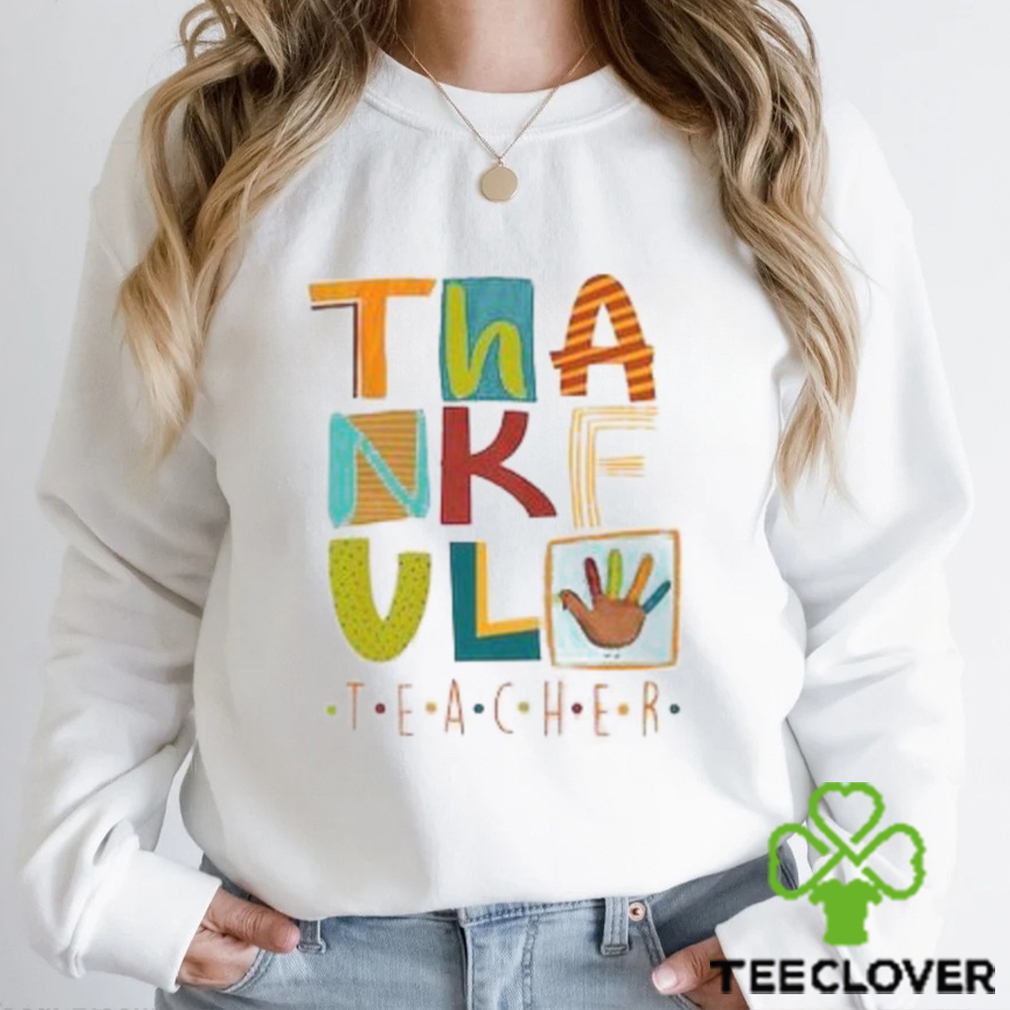 Thankful Teacher Tee, Teacher Thanksgiving Shirt, Cute Turkey Teacher Shirt, Thanksgiving Gifts For Teacher Merch