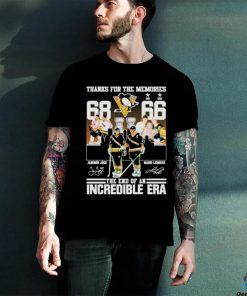 Thanks for the memories Jaromir Jagr Mario Lemieux The end of an Incredible Era signatures shirt