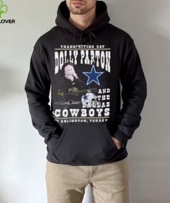 Thanksgiving Day Dolly Parton And Dallas Cowboys Signature Shirt