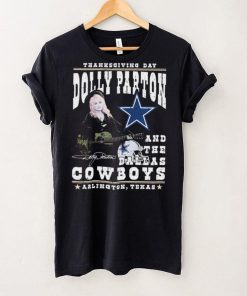 Thanksgiving Day Dolly Parton And Dallas Cowboys Signature Shirt