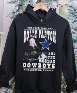 Thanksgiving Day Dolly Parton And Dallas Cowboys Signature Shirt