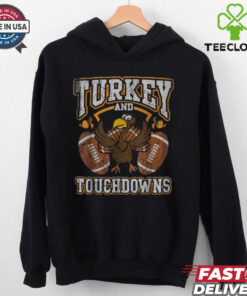 Thanksgiving Turkey And Touchdowns Football Men Kids Women T Shirt 2 Thanksgiving Turkey And Touchdowns Football Men Kids Women T Shirt