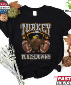Thanksgiving Turkey And Touchdowns Football Men Kids Women T Shirt 3 Thanksgiving Turkey And Touchdowns Football Men Kids Women T Shirt