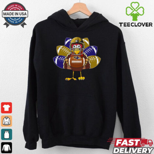 Thanksgiving Turkey Baltimore Ravens T Shirt