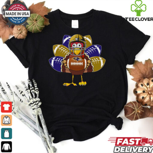 Thanksgiving Turkey Baltimore Ravens T Shirt